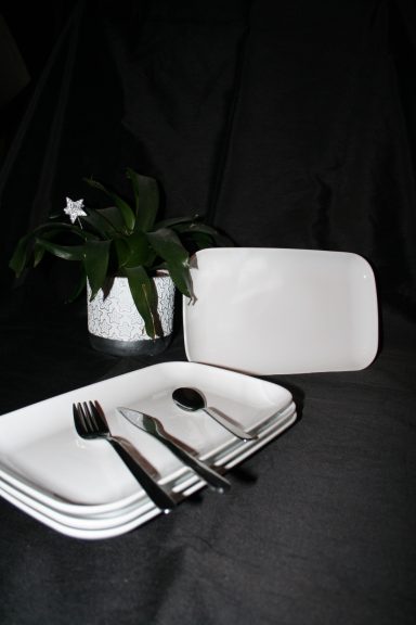 Assiette porcelaine rectangle